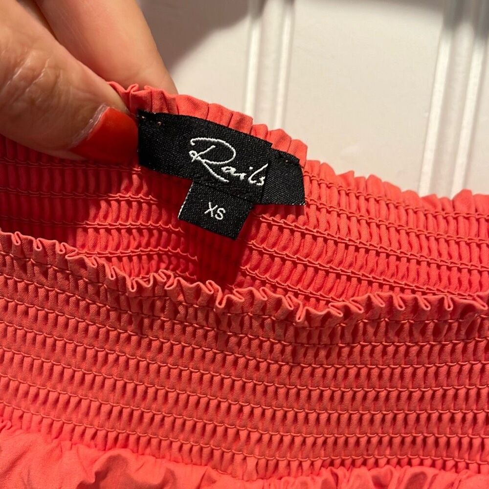 Rails Womens Flutter Sleeve Smocked Square Neck S… - image 6